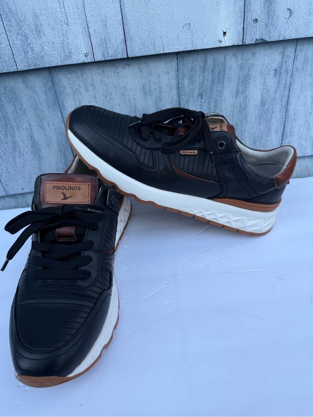 Pikolinos Men's Aranda Lace Up Trainer Shoes Sneakers Black Size 42 US (8.5-9).